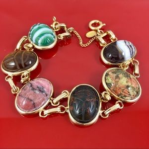 Vintage 1960’s Bal-Ron Scarab Bracelet 1/20 12k GF